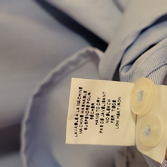 Klauss Boehler Slim Fit Blue Dress Shirt- Size 16.5 - Picture 8 of 14